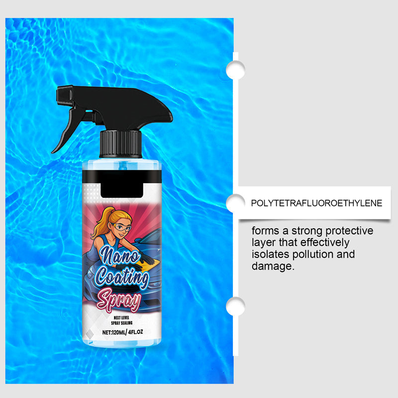 🔥While Supplies Last 40% OFF!🎉 High-Gloss Polishing Spray—Long-lasting UV protection/water-repellent, compatible with paintwork, rims, and glass.
