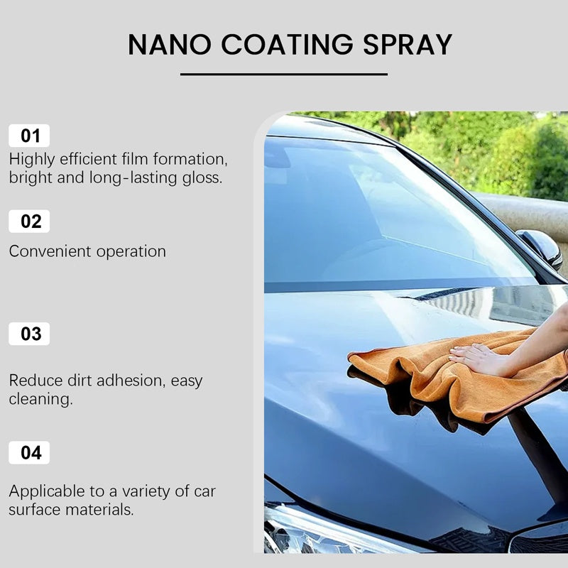 🔥While Supplies Last 40% OFF!🎉 High-Gloss Polishing Spray—Long-lasting UV protection/water-repellent, compatible with paintwork, rims, and glass.