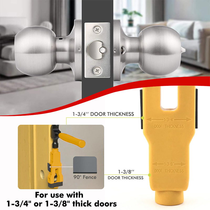 Door Latch Mortise Tool for 1-3/4in & 1-3/8in