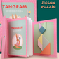 🎁The perfect gift🌟Enhancing children's thinking skills-Children's Magnetic Tangram Puzzle Set