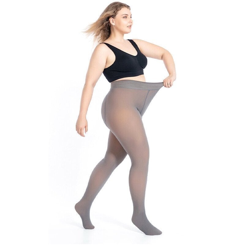 🔥Flash Sale 50% OFF!!⚡20K+ SOLD! 🏆Flawless Legs Fake Translucent Warm Plush Lined Elastic Tights