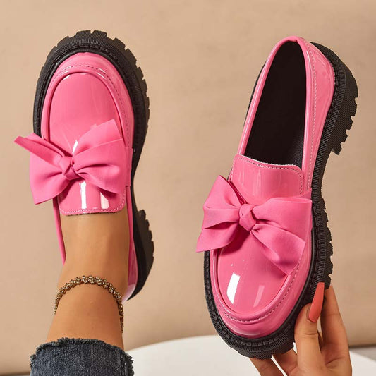 💗Chic Sweet Platform Loafers with Bow