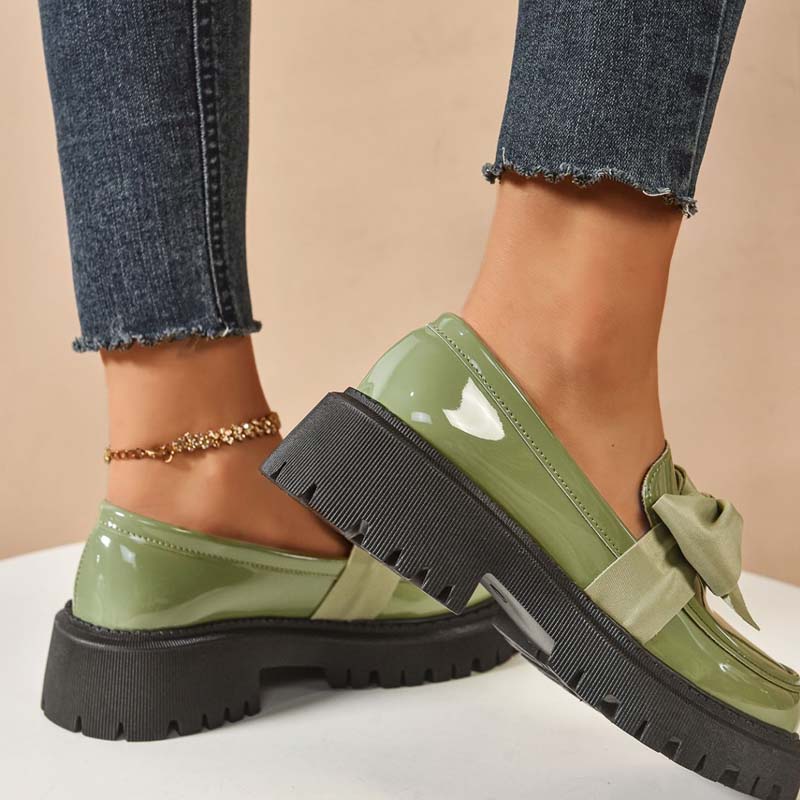💗Chic Sweet Platform Loafers with Bow
