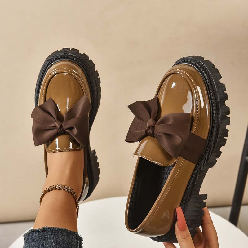 💗Chic Sweet Platform Loafers with Bow