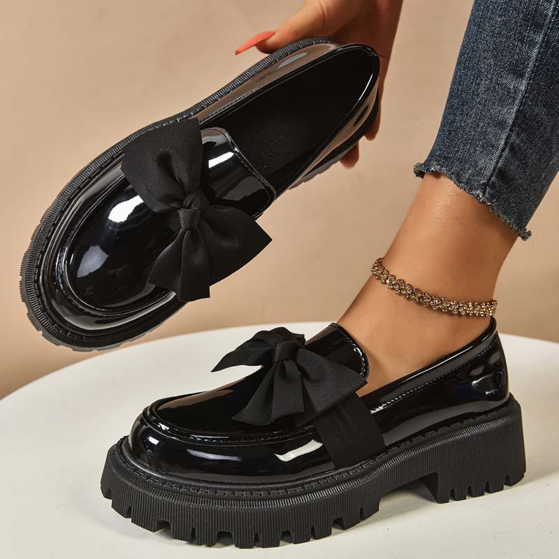 💗Chic Sweet Platform Loafers with Bow