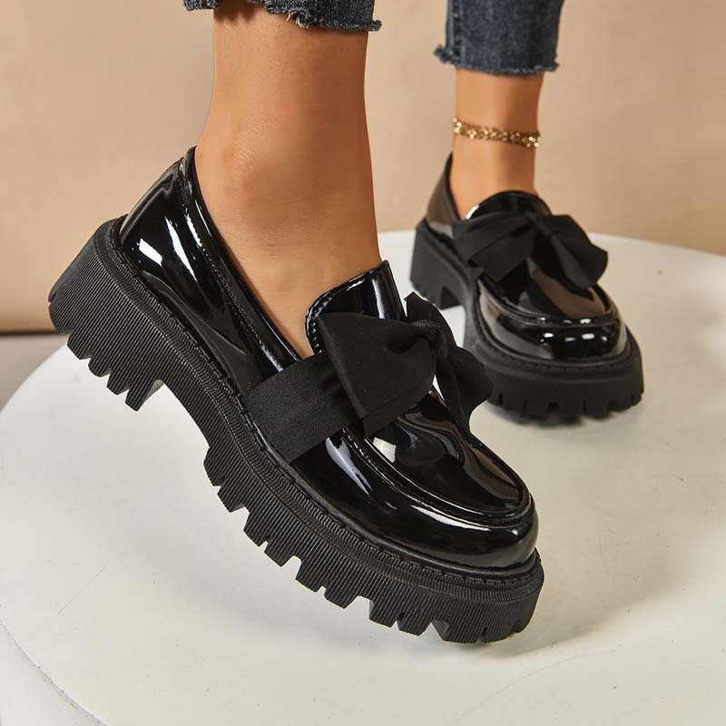 💗Chic Sweet Platform Loafers with Bow