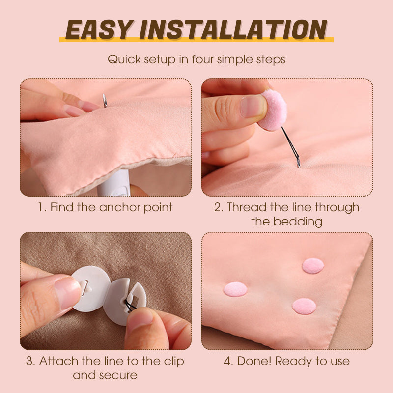 ⏳Time-Limited Special⏰🎀 Flexible and Secure Universal Bedding Clips 🛌
