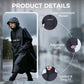 Waterproof Long Raincoat with Hood for Scooter