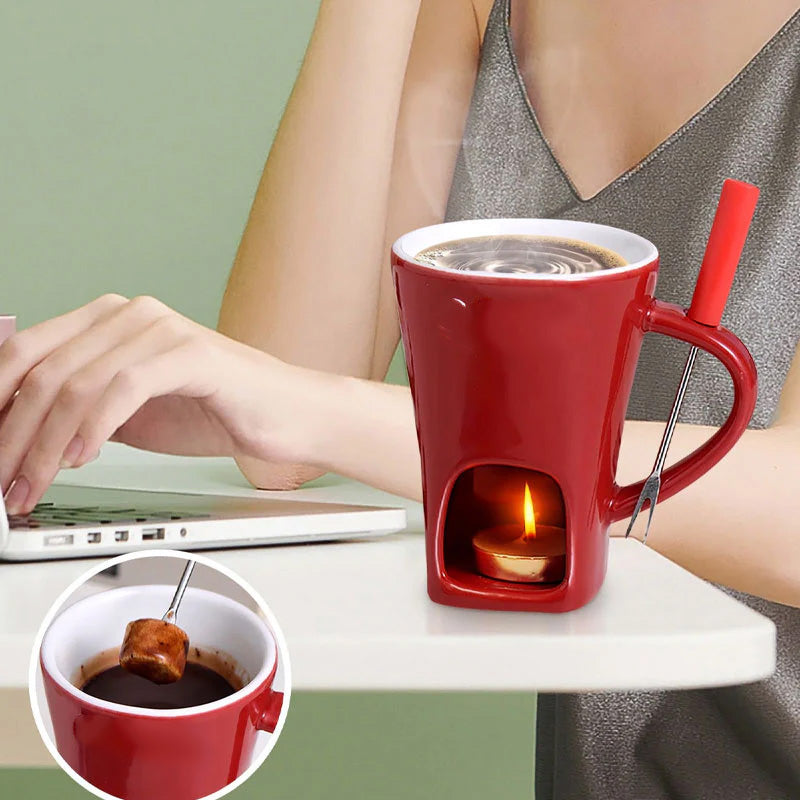 🍫Ceramic Chocolate Fondue Mug