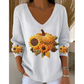 🍁🎃Women's V-Neck Long Sleeve Top✨