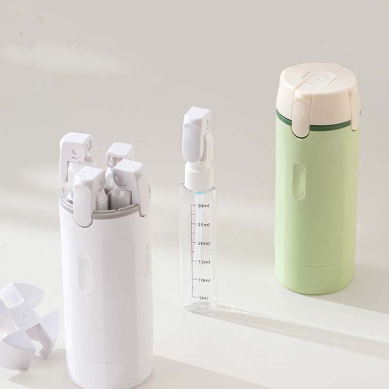 🧴 49% OFF NOW! 🎉 4-in-1 Travel Dispenser Bottles – Leak-Proof, Refillable & TSA Approved ✈️📦