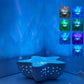 🌊Multi-color adjustment Hot selling atmosphere room decoration starfish wave projection lamp