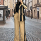 Fashion Blazer & Wide-Leg Pants Set