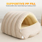 🐶😸Warmth Cozy Comfort  Plush Pet Cave