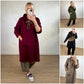 Women's Oversized Long Hoodie Dress with Pockets
