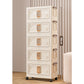 Foldable Storage Box with Lid, 1-5 layers Holders with Wheels for Kitchen Bedroom Bathroom warehouse Kitchen Home Storage Stackable Organizer