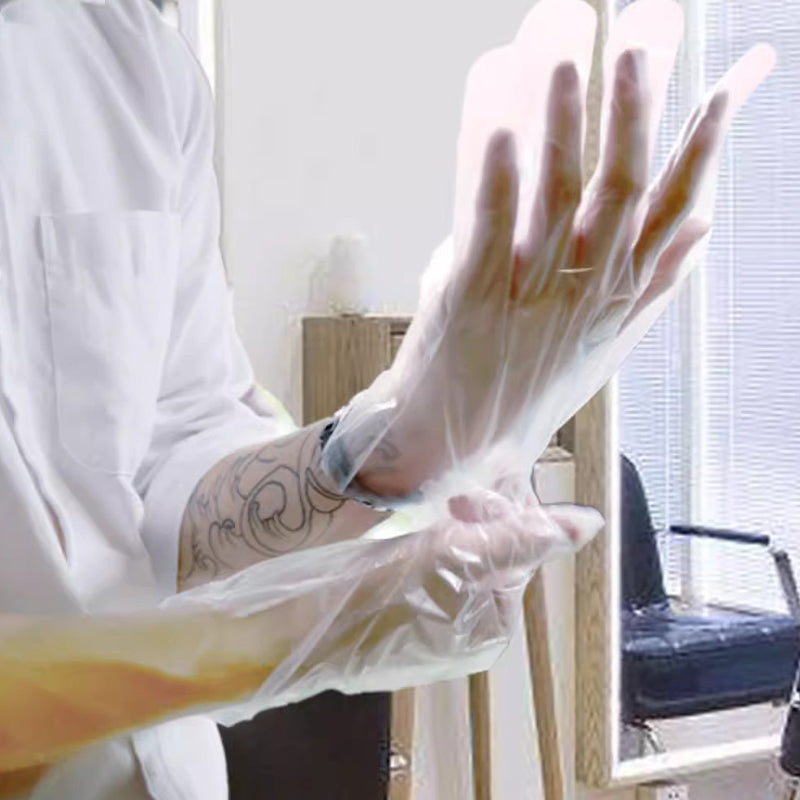 🍽️🥢 200 Pcs Transparent Food Contact Disposable Gloves – Highly Elastic, Hygienic & Widely Applicable!