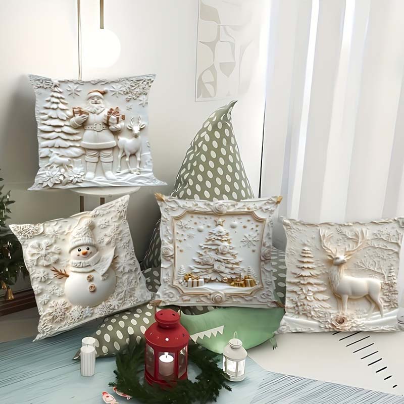 🎅🏻✨Christmas Sale 50% OFF!!🎁Elegant Christmas Decorative Pillow Covers