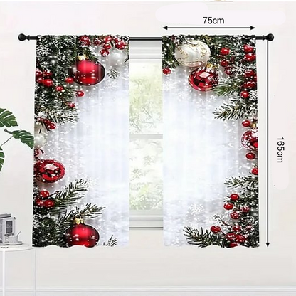 🎅Christmas Window Curtains 2-Piece Set for Home Decor