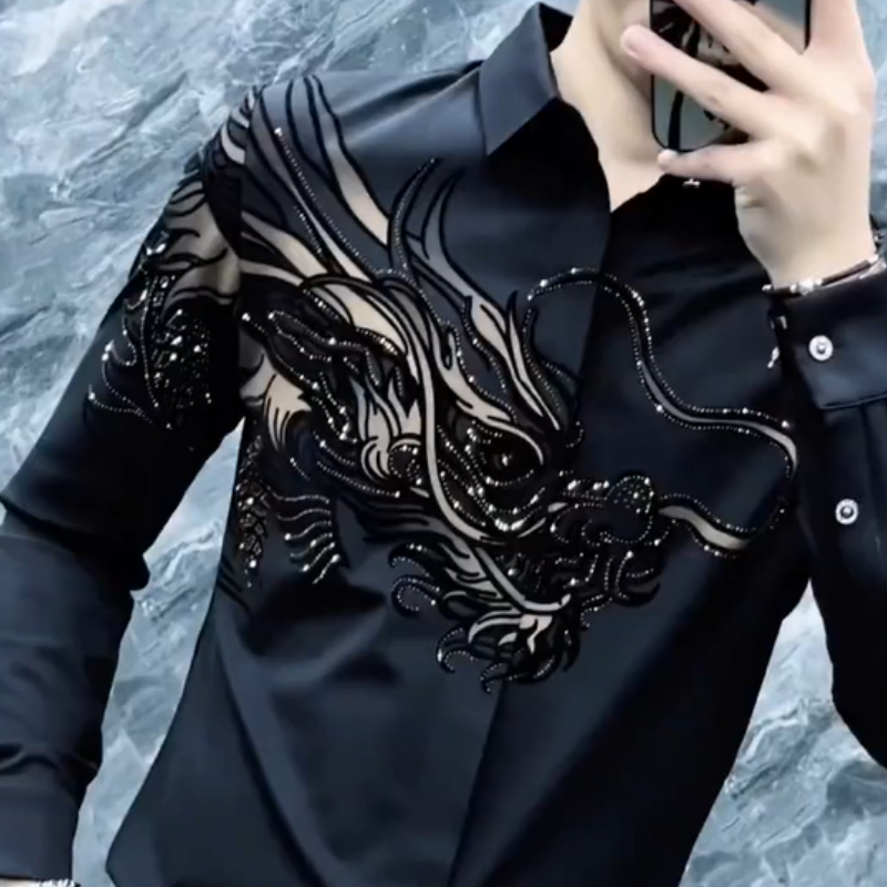 👔 Men’s Slim Fit Printed Shirt – Turn Every Head in the Room!