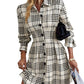 ⏳Limited-time 50% off⏰Women’s Graceful Plaid A-Line Shirt Dress👗