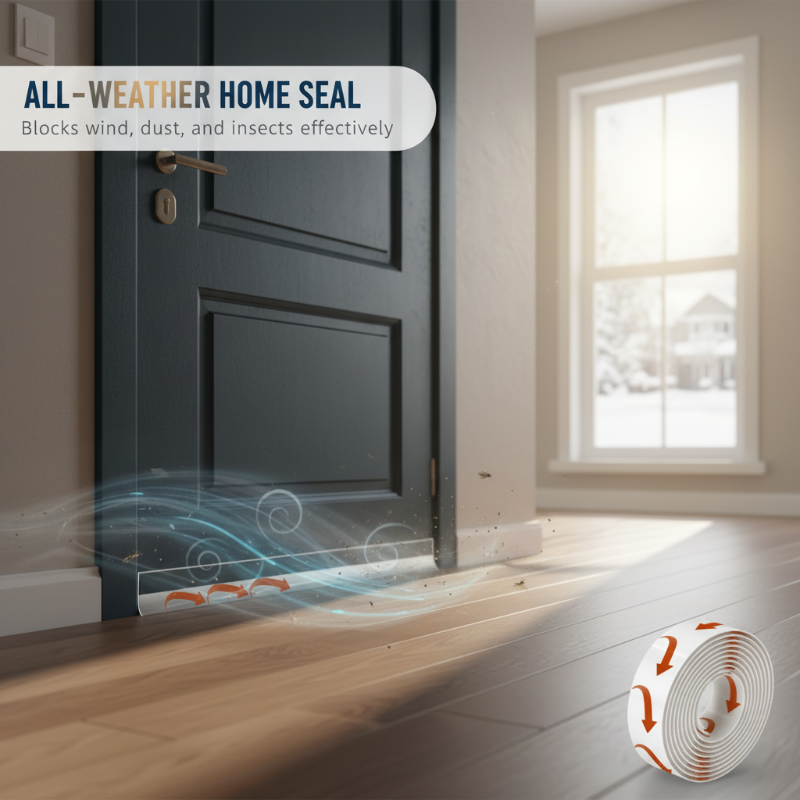 🔥Wind-Proof & Warmth-Boosting🔥Self-Adhesive Weather Stripping for Doors & Windows - Insulate & Protect!