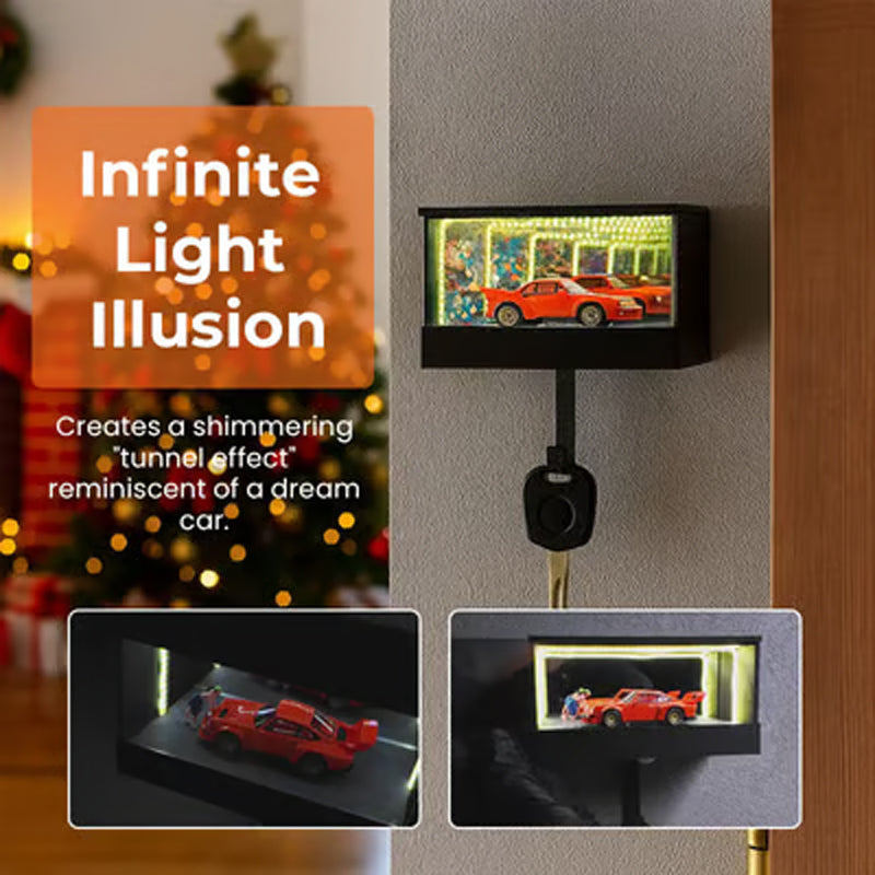 ⏳Limited-time 50% off⏰Infinity Mirror LED Garage Key Holder🗝️🪞🏎️