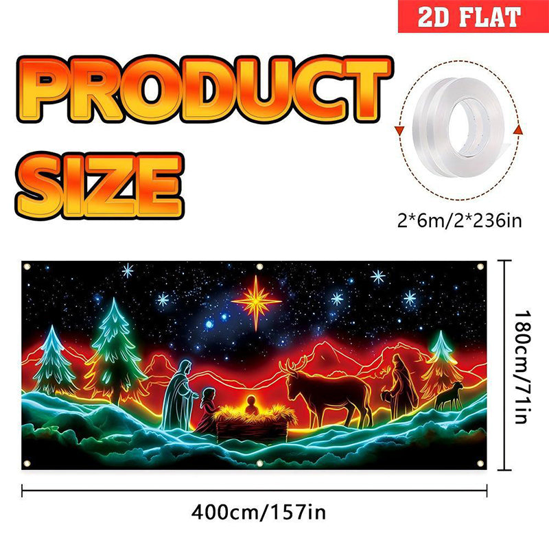 🎄Black Friday SALE 50% OFF!🔥Christmas Garage Door Cover Banner