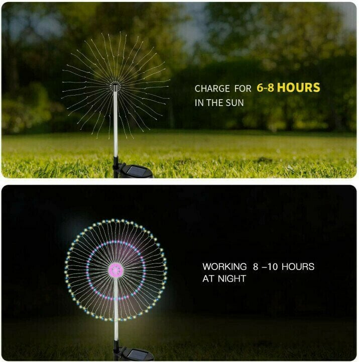 🔥💡WATERPROOF SOLAR GARDEN LIGHT - 7 Colors & Automatic Dusk Sensor, Creates a Magical Atmosphere in the Garden🌟🌳