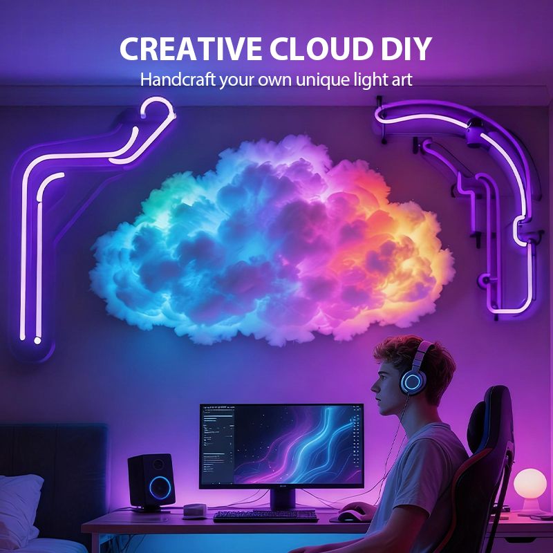 🔥Black Friday Mega Deal – 50% off🔥DIY USB-Powered Thundercloud LED Light Decor
