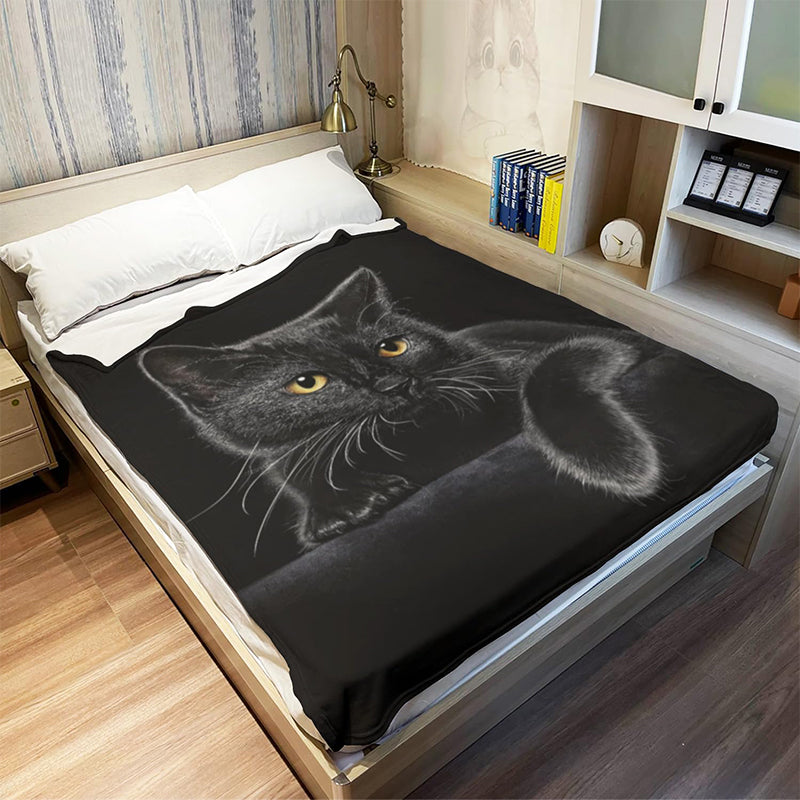 💖🐱Black Cat All-Season Cozy Blanket