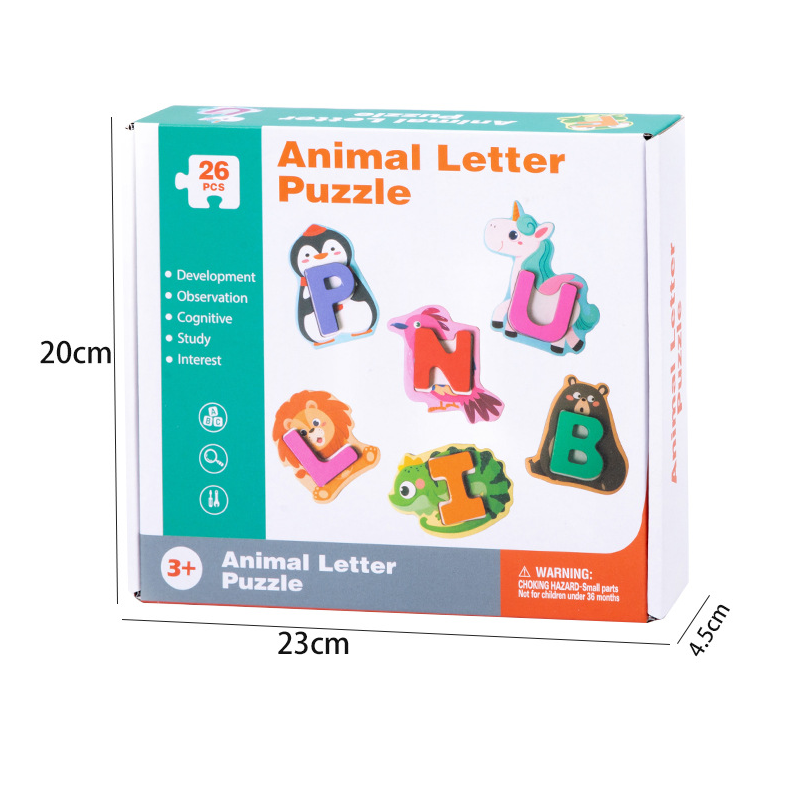 🎁 Save 50%! 🧩 Wooden Letter & Animal Toy – 26‑piece, educational & fun ✨
