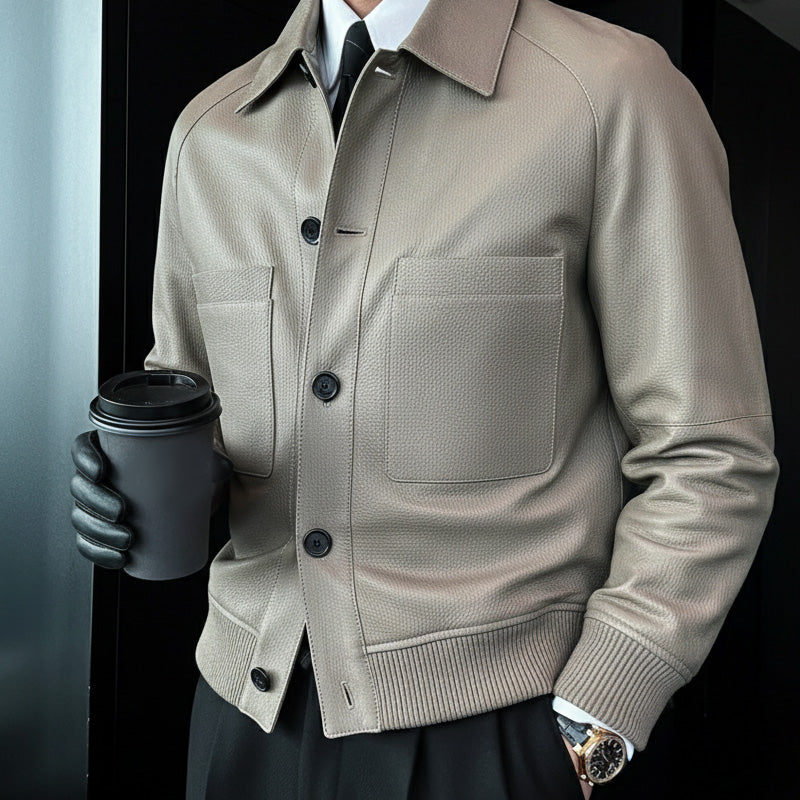 ⏰2025 High-End Bespoke💥💥Men's Classic Faux Leather Jacket