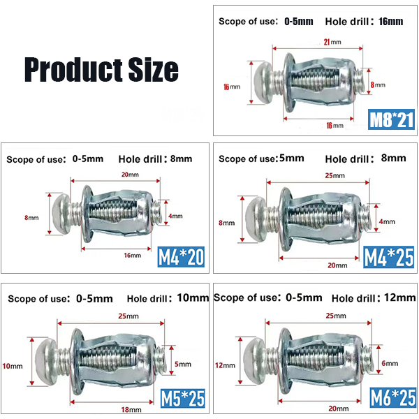 🔥50 pcs Expansion Screw Petal Nut