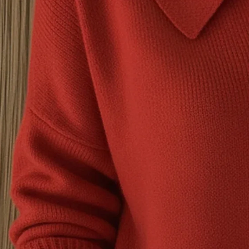 Women's Casual Ribbed Lapel Knit Cardigan