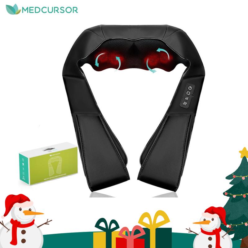 🔥Limited Time 50% Off🔥Heated Shiatsu Neck Massager｜16 Deep-Kneading Nodes｜Relax Muscles