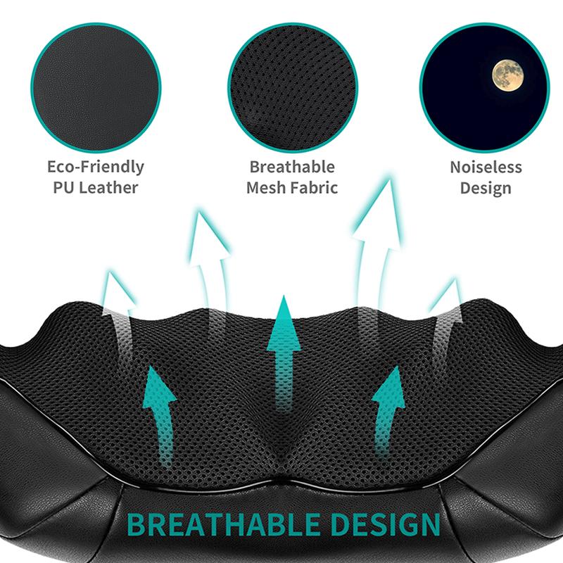🔥Limited Time 50% Off🔥Heated Shiatsu Neck Massager｜16 Deep-Kneading Nodes｜Relax Muscles