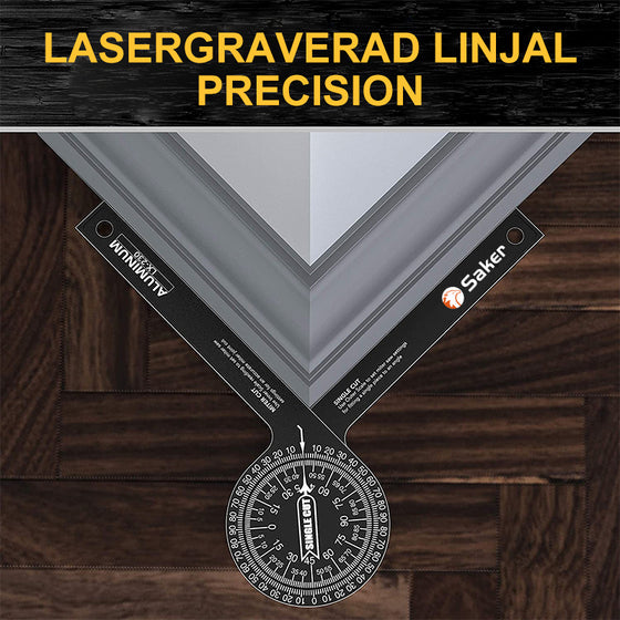 📐 Perfect Mitre Joints Every Time – 7" Aluminium Angle Finder for Mitre Saws. No More Guesswork. UK Stock
