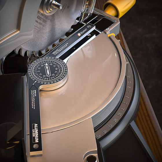 📐 Perfect Mitre Joints Every Time – 7" Aluminium Angle Finder for Mitre Saws. No More Guesswork. UK Stock