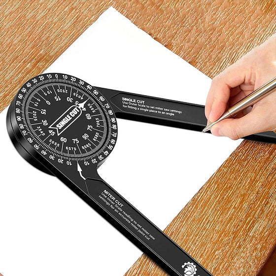 📐 Perfect Mitre Joints Every Time – 7" Aluminium Angle Finder for Mitre Saws. No More Guesswork. UK Stock
