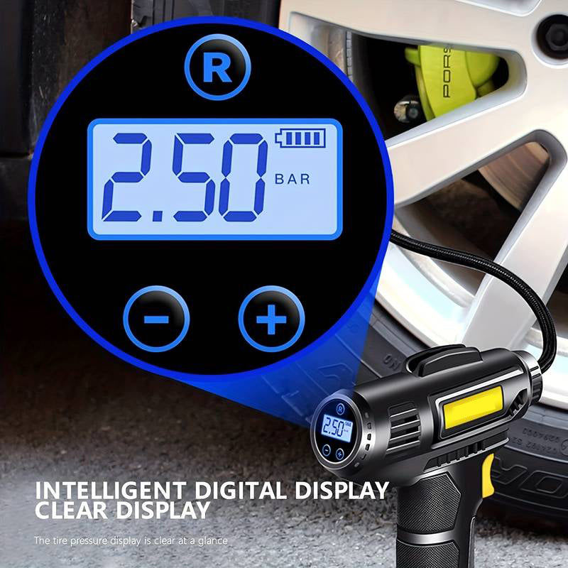 🚗 50% OFF FLASH SALE ! ⚡ 120W Portable Car Air Compressor – High-Power Fast Inflation, Compact Portable Design, Multi-Tire Universal Fit & Auto-Shutoff Protection ⚡