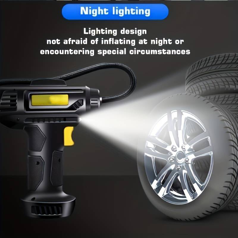 🚗 50% OFF FLASH SALE ! ⚡ 120W Portable Car Air Compressor – High-Power Fast Inflation, Compact Portable Design, Multi-Tire Universal Fit & Auto-Shutoff Protection ⚡