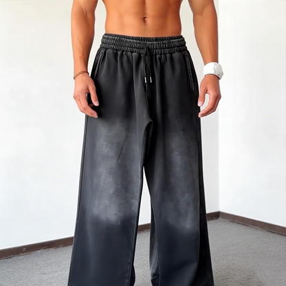 💥 Limited Time 50% OFF👖Men's Wide-Leg Drawstring Casual Pants | Comfortable Loose Fit & Adjustable Waist✨