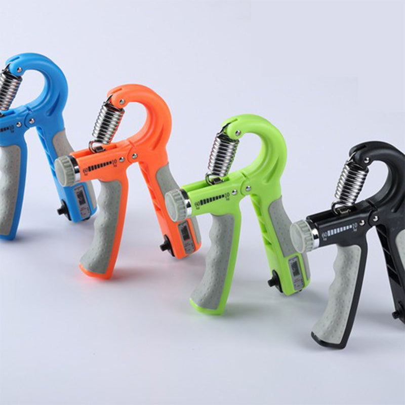 💪 Adjustable Hand Grip Strengthener: Auto Count, Non-Slip, Portable, All Levels