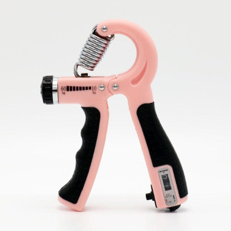 💪 Adjustable Hand Grip Strengthener: Auto Count, Non-Slip, Portable, All Levels