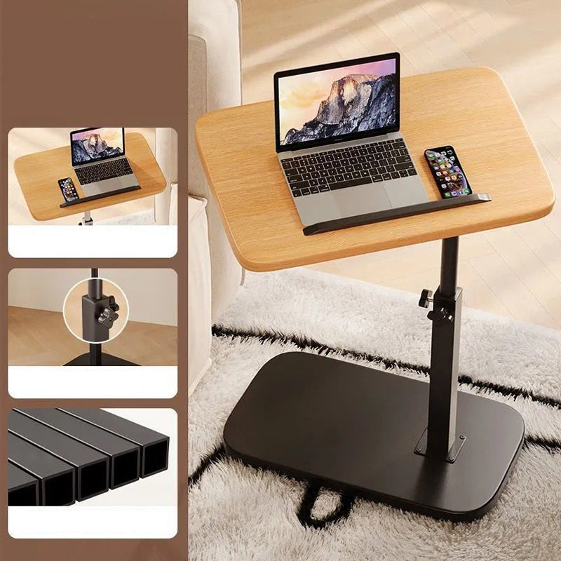 🛋️ LIMITED-TIME 50% OFF! ✨ C-Shape Side Table with Swivel Tray – Adjustable, Rotating, Space-Saving 💡