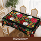 📢📢50% OFF !! ⏰Mexican Floral Tablecloth With Scalloped Edge