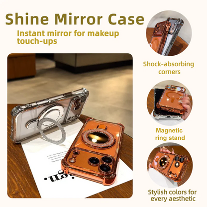 Magnetic Phone Case with Built-In Mirror