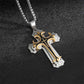 🥳2026 HOT SALE🥳💞50K+ SOLD!🎁✝️ FLASH SALE 50% OFF! Classic Two-Tone Cross Pendant. A refined statement of style & substance for the modern man. Bold design, enduring meaning. ⚖️💎