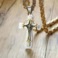 🥳2026 HOT SALE🥳💞50K+ SOLD!🎁✝️ FLASH SALE 50% OFF! Classic Two-Tone Cross Pendant. A refined statement of style & substance for the modern man. Bold design, enduring meaning. ⚖️💎